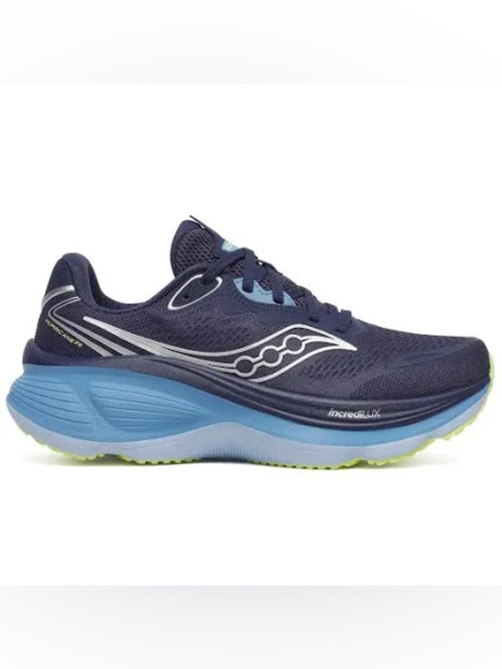Saucony Hurricane 26 Navy Light Blue Running Shoes Womens 7